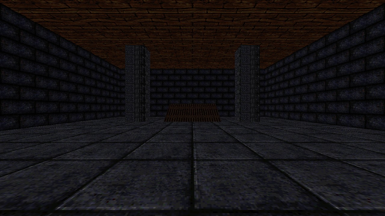 The test room textured, before any lighting.
