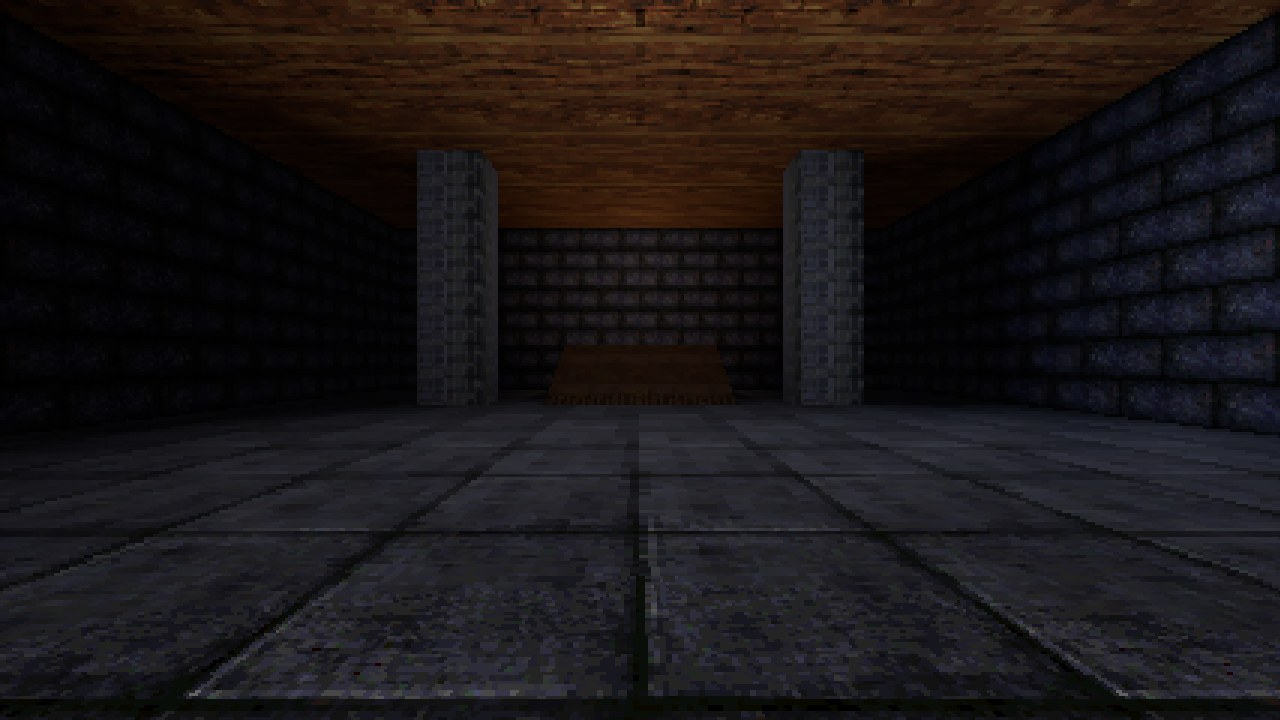 The same room with baked lighting.