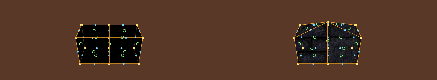 Vertex editing across several brushes at once.