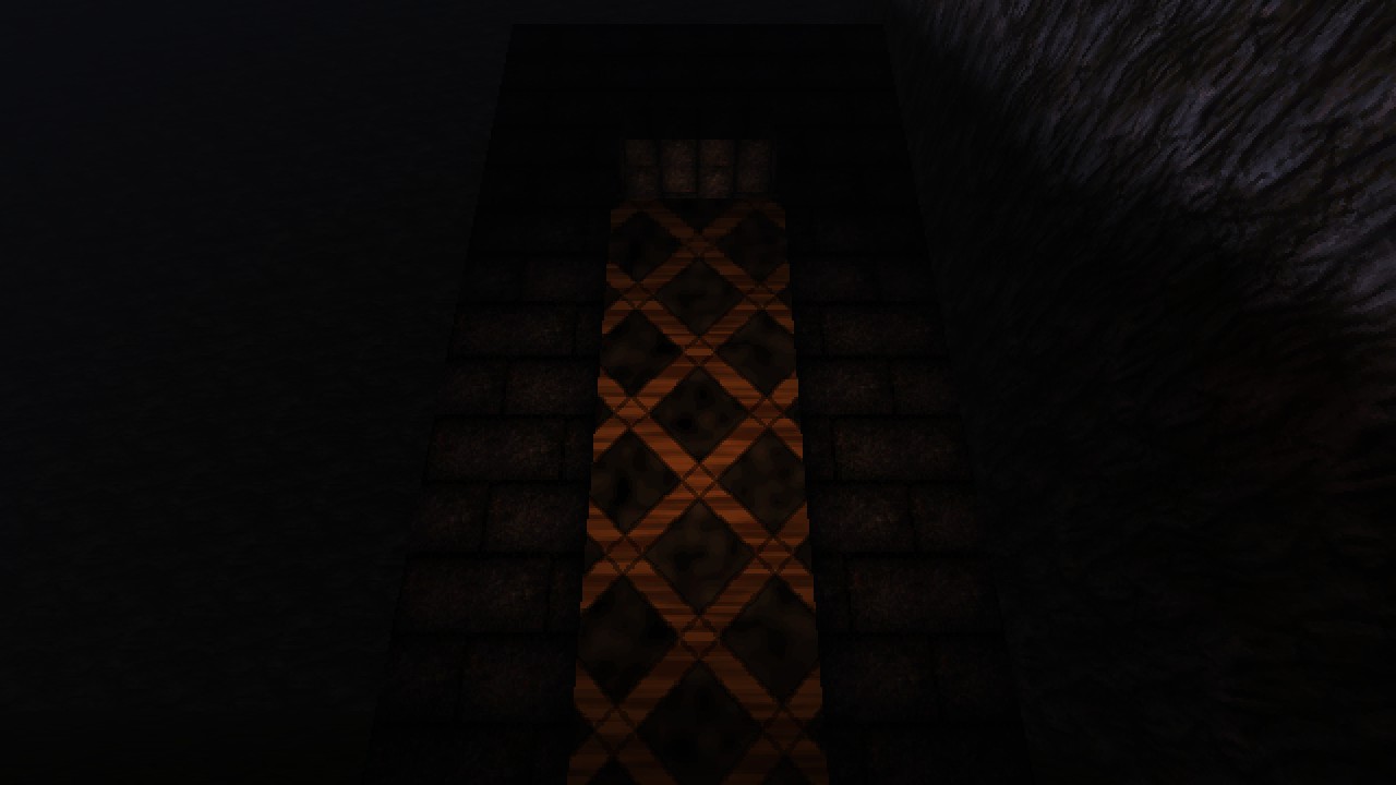 The lattice up the side of the tower.